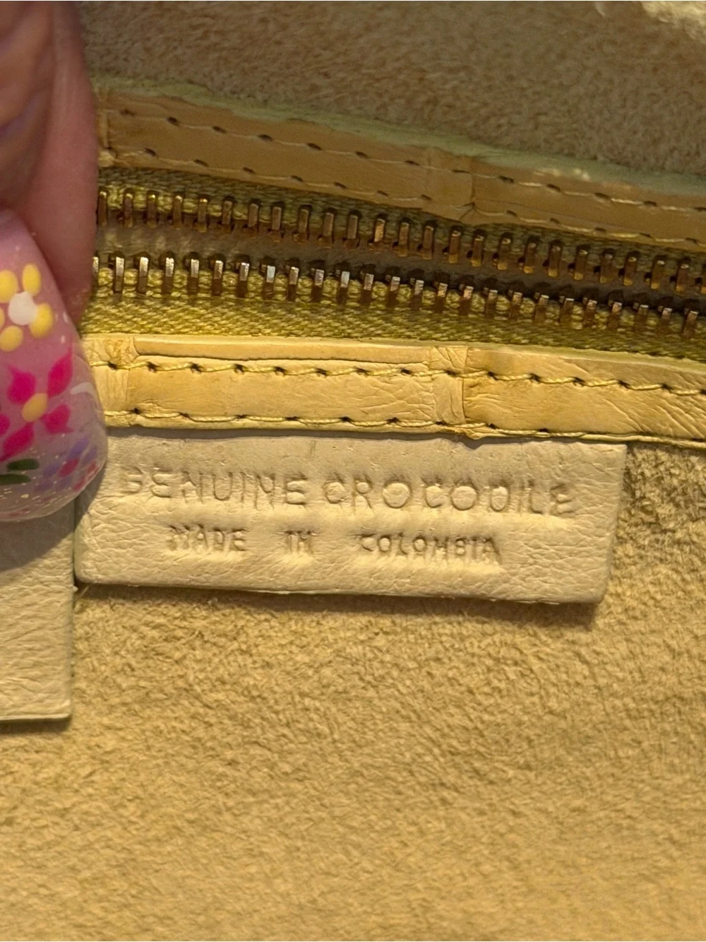 Gorgeous Vintage Crocodile Handbag